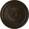 Ekena Millwork Trinity Ceiling Medallion (Fits Canopies up to 3"), 22"OD x 1 3/4"P, Stone Hearth Crackle CM22TNSHC - alternate 1